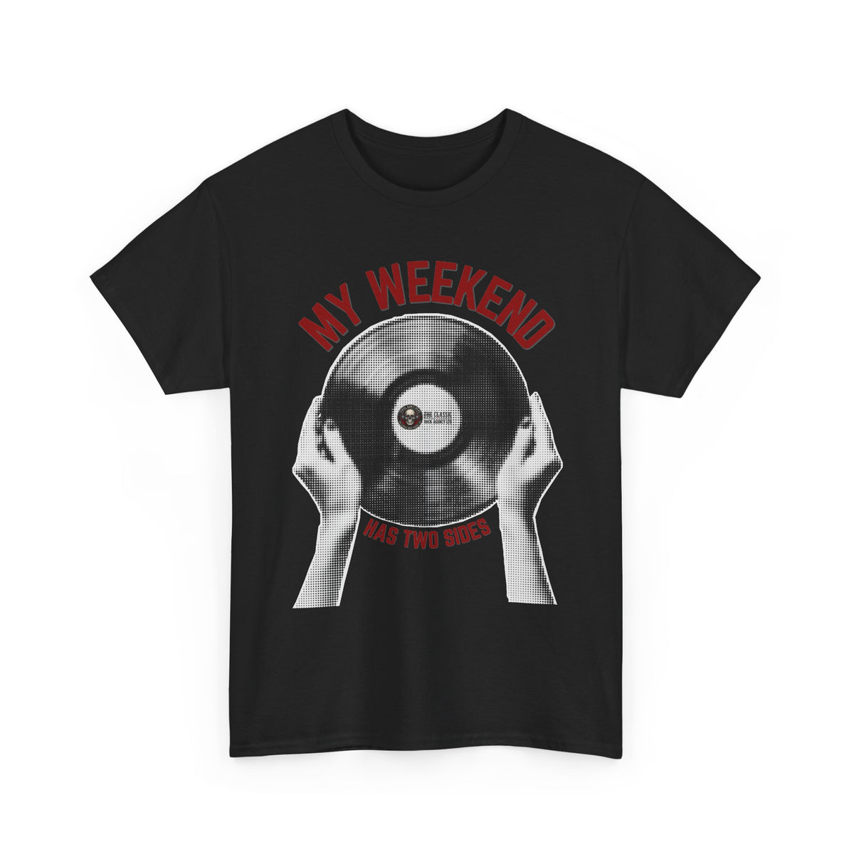 'My weekend has two sides' Novelty Unisex Heavy Cotton