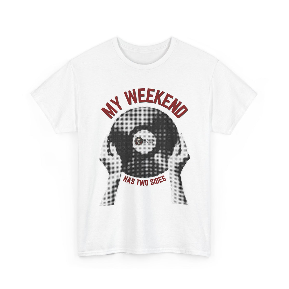 'My weekend has two sides' Novelty Unisex Heavy Cotton