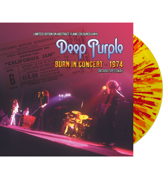 Deep Purple - Burn In Concert - 1974 (Limited Edition Hand Numbered on Abstract Flame Coloured Vinyl) Numbers 001 - 010