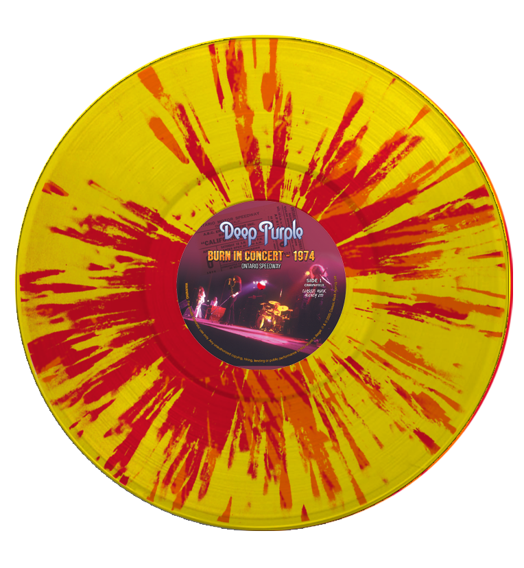 Deep Purple - Burn In Concert - 1974 (Limited Edition Hand Numbered on Abstract Flame Coloured Vinyl) Numbers 001 - 010
