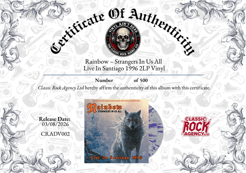 Rainbow – Strangers In Us All Live In Santiago 1996 2LP Vinyl
