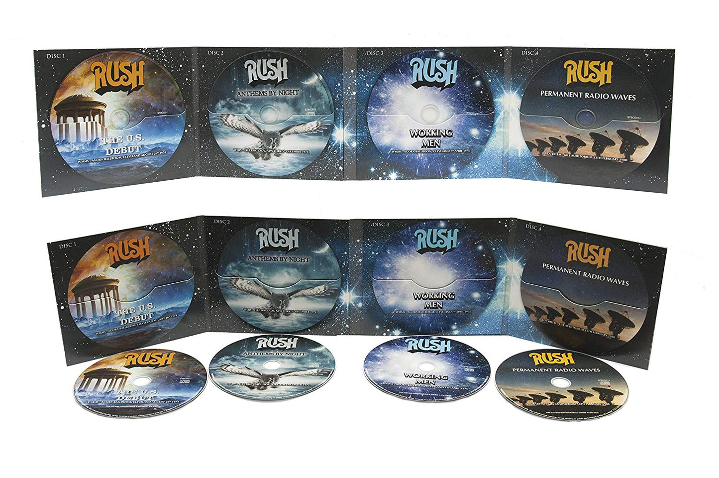 RUSH - ACROSS THE AIRWAVES 1974-1980: 4 CD SET - Coda Records