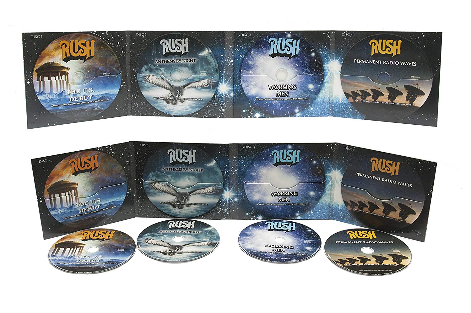 RUSH - ACROSS THE AIRWAVES 1974-1980: 4 CD SET - Coda Records